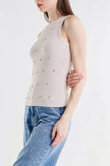 CANOTTA VOGATORE CON STRASS