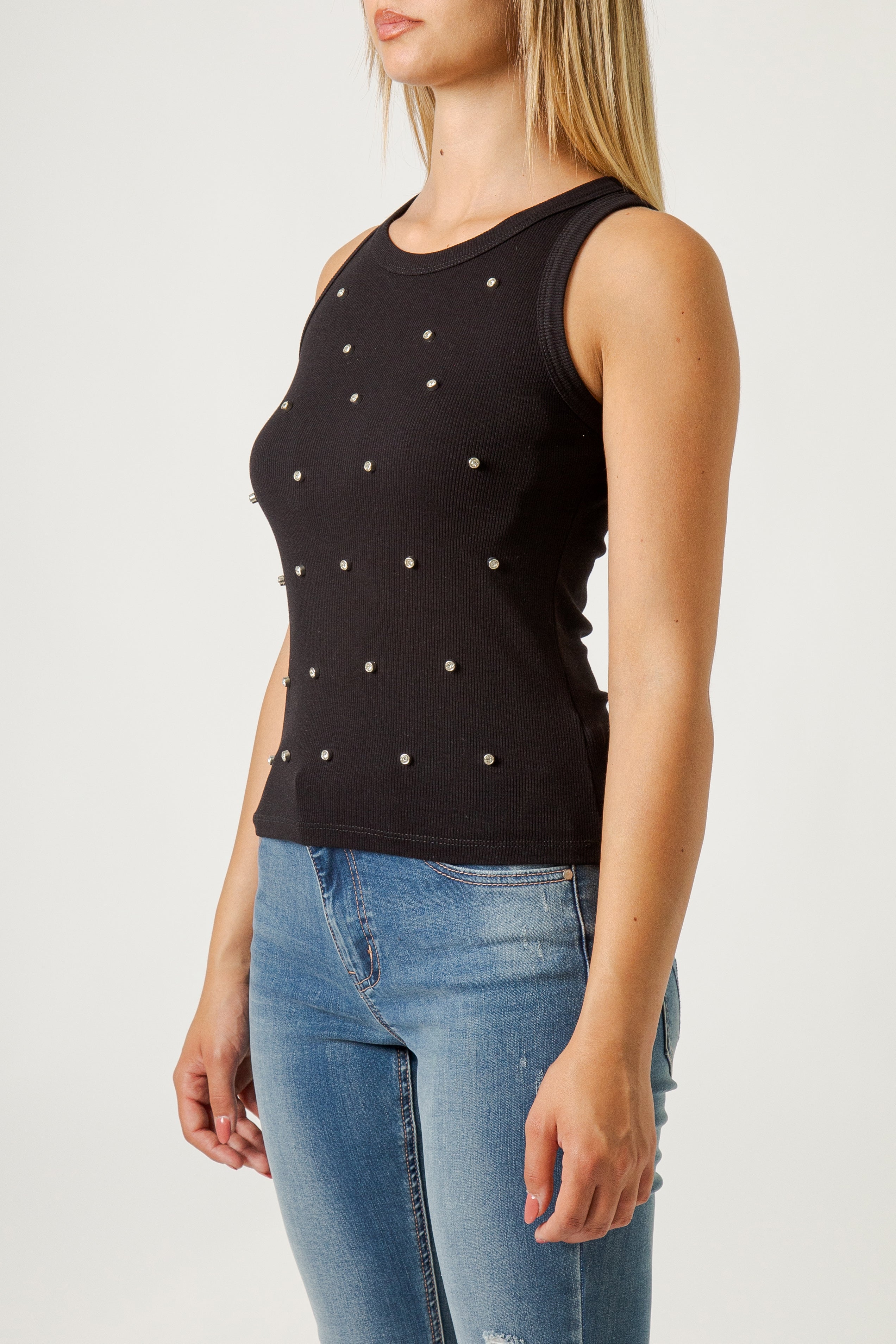RHINESTONE ROWING VEST