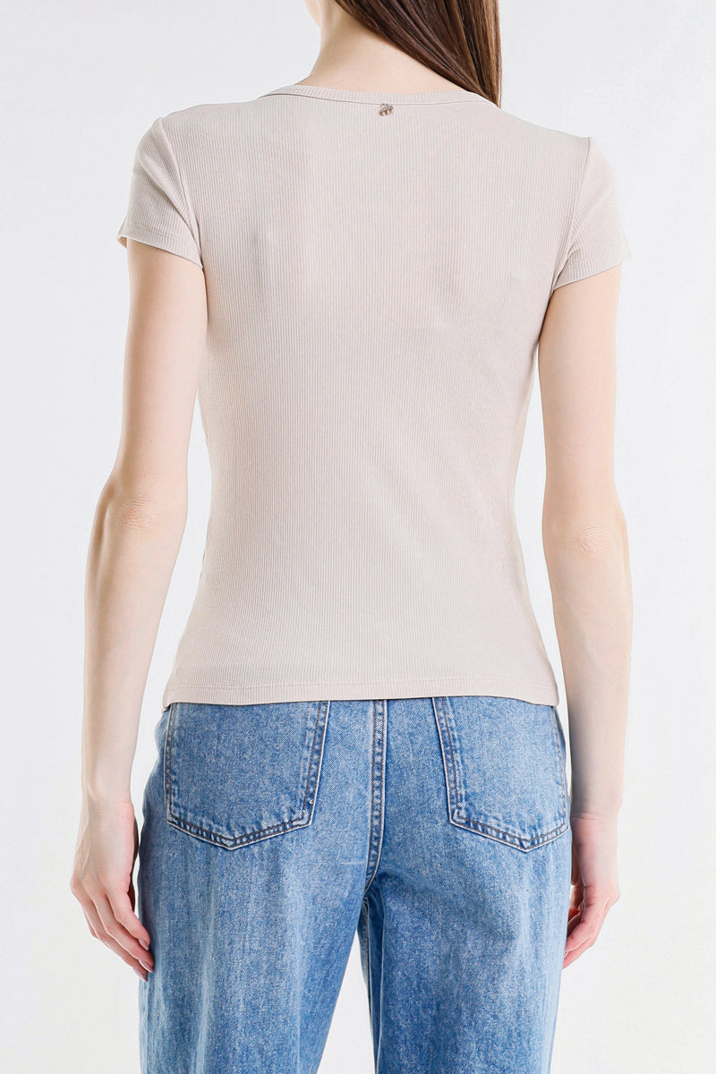 T-SHIRT CON PERLE