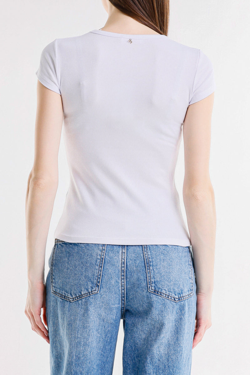 T-SHIRT CON PERLE