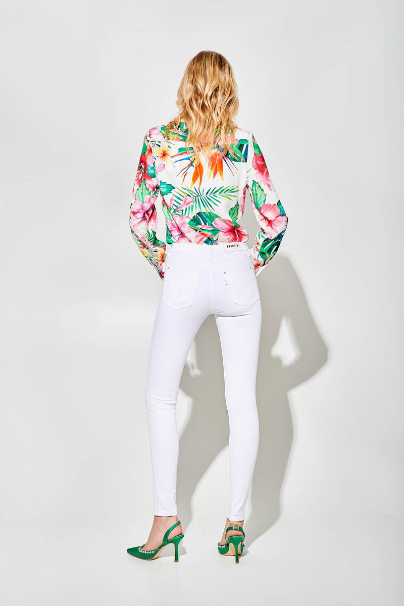 Pantaloni Bull Skinny a Vita Regolare