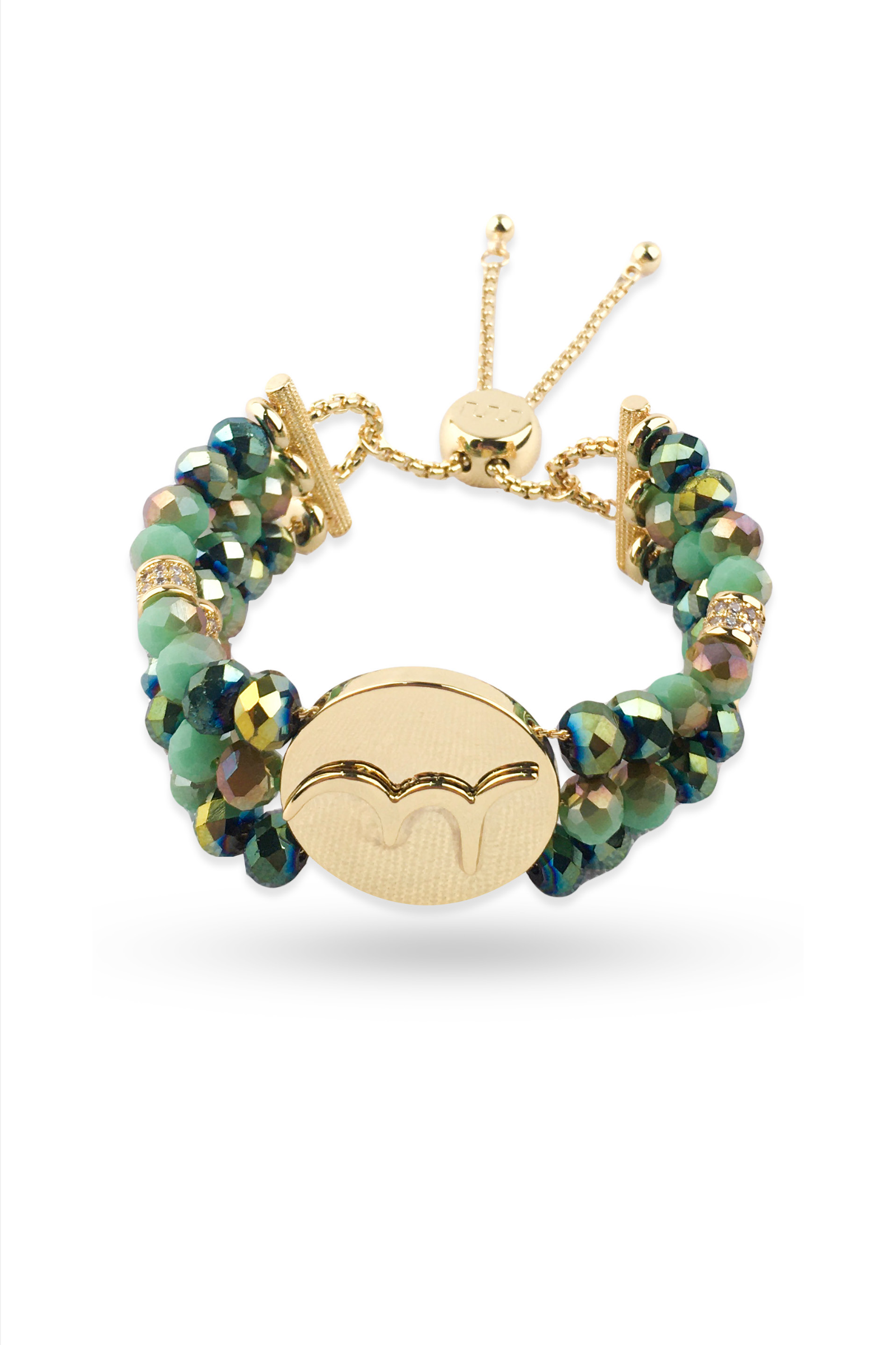 GREEN STONE BRACELET