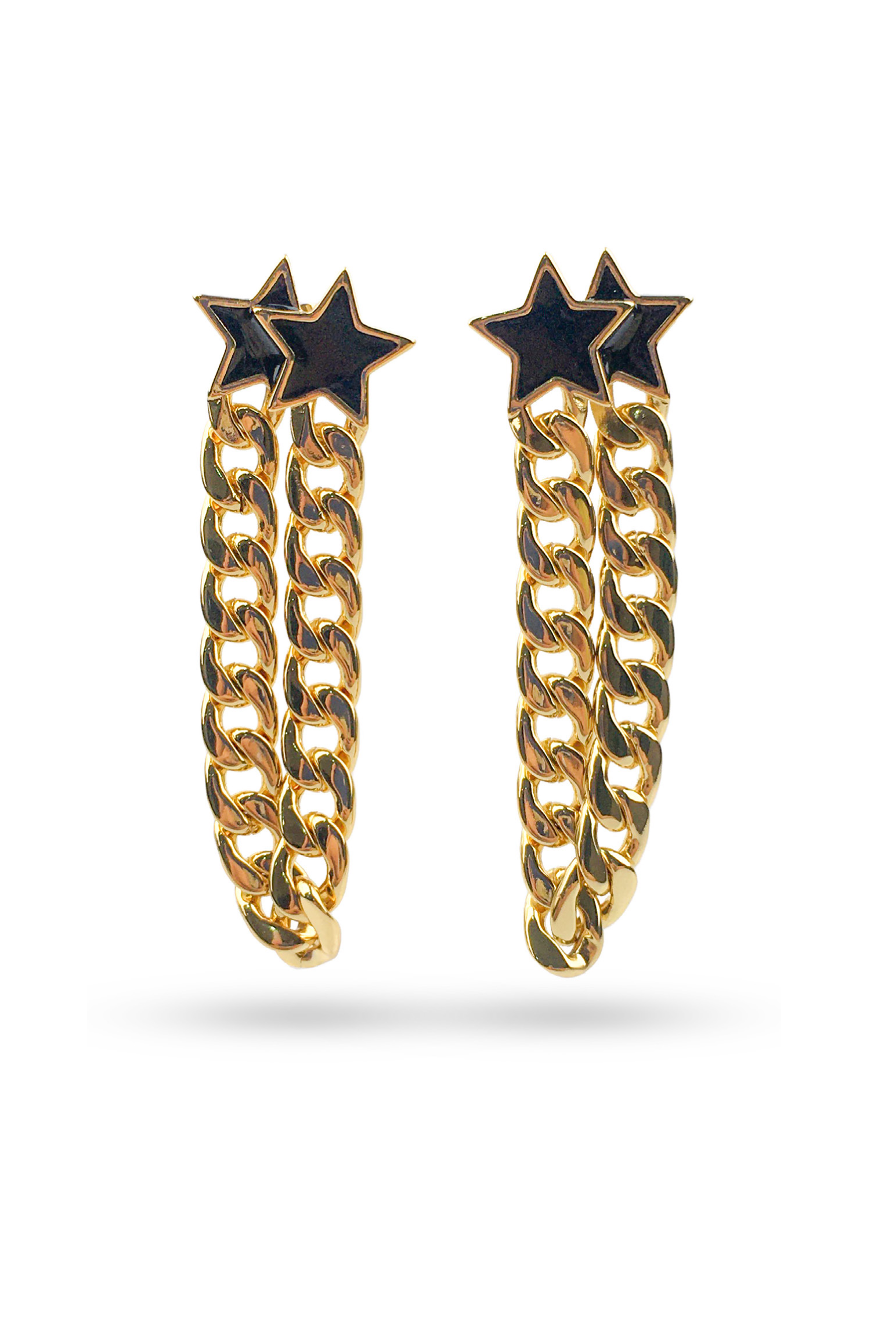 STAR CHAIN EARRINGS