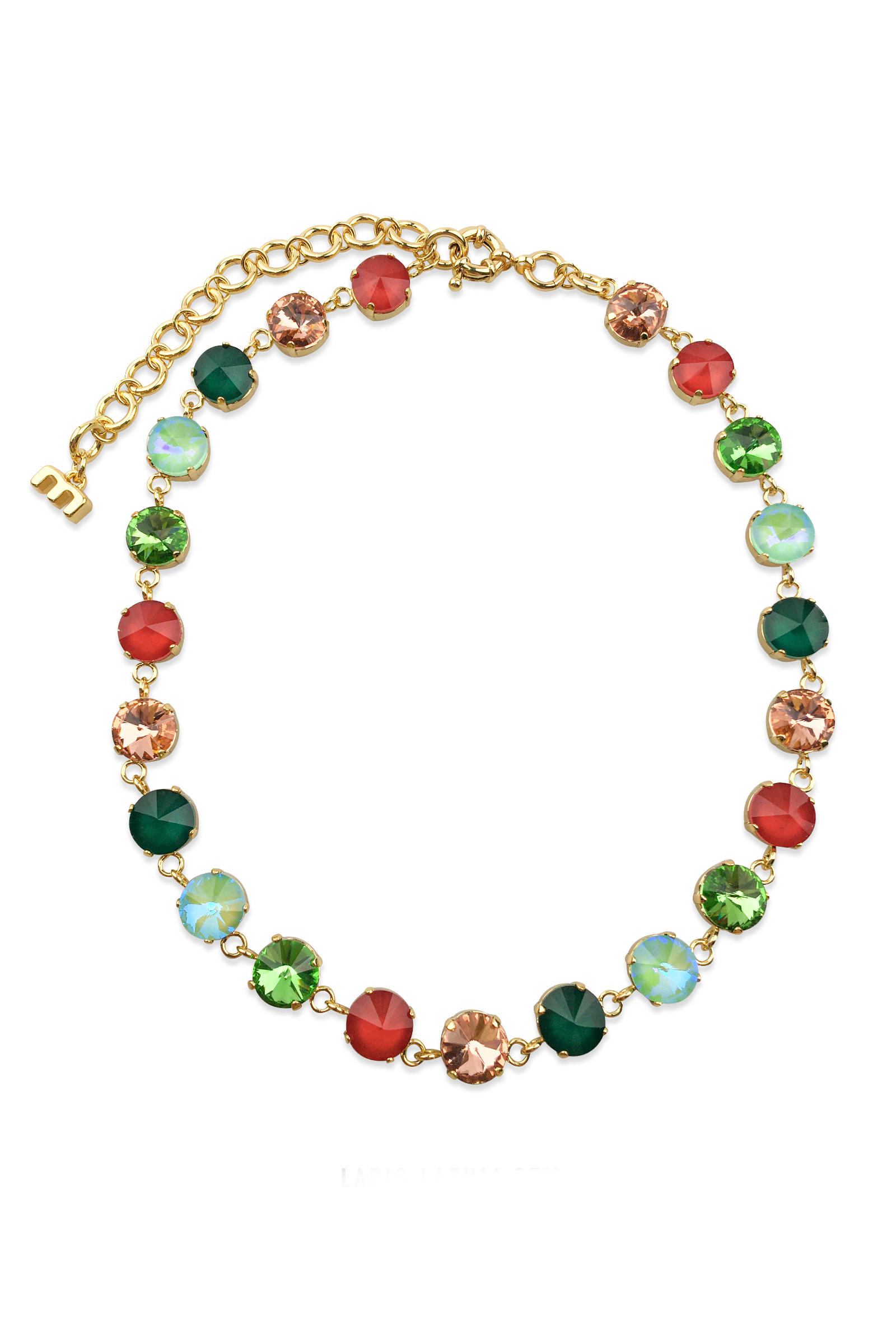 MULTICOLOR GEMS NECKLACE