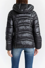 Giacca Imbottita Donna con Cappuccio - Modello Corto