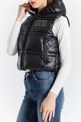 Gilet Imbottito Donna con Cappuccio