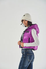 Gilet Imbottito Donna con Cappuccio