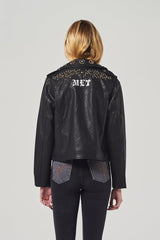 Giacca Biker Con Borchie