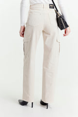 Cargo Pants in Bull Fabric with Studs