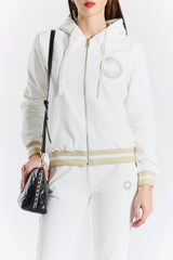 Hooded Sweatshirt and Joggers Set with Logo Taping
