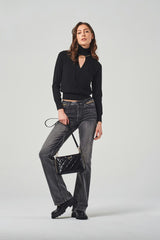 Quilted Shoulder Bag with Chain