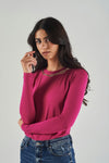 Long-Sleeved Top with Chain Detail