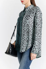 Viscose Silk Leopard Print Shirt