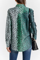 Viscose Silk Leopard Print Shirt