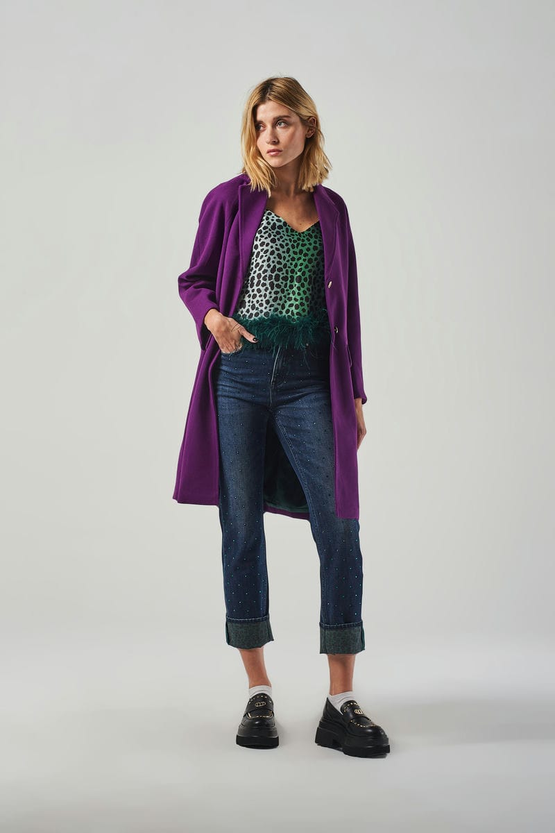 Mocassini Neri con Borchie e Suola Platform
