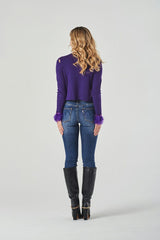 Blue Regular Waist Straight Leg Jeans