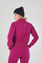 Sweatshirt set with zip and studs
