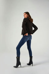 Blazer in Tessuto Tecnico con Dettaglio Catena