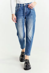 Light Blue Low Rise Straight Leg Jeans