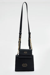 Borsa a Tracolla con Dettagli a Catena