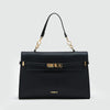 Handbag with Gold-Toned Metal Details
