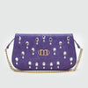 Borsa a Tracolla con Strass e Catena Dorata