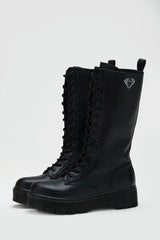 Black Amphibious Boots with Thick Soles