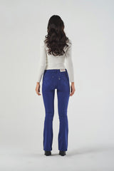 Black Regular Waist Flare Jeans