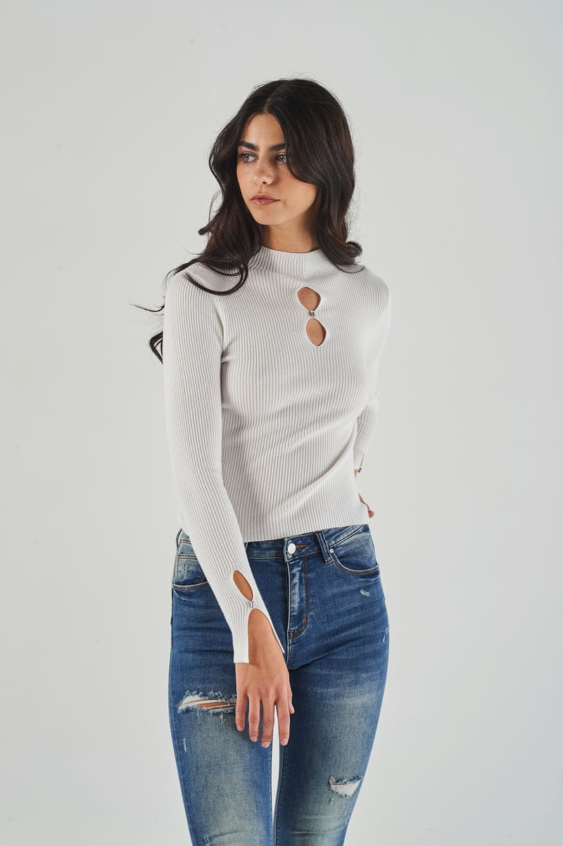 Maglia Cut-Out a Coste