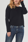 Long-Sleeved Angora Blend Sweater