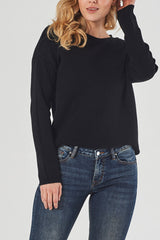 Long-Sleeved Angora Blend Sweater