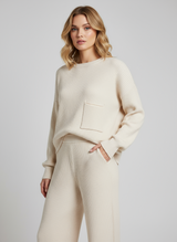 Completo Maglia e Pantalone in Maglia a Coste