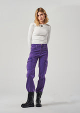 Cargo Pants in Bull Fabric with Studs