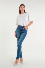 Candice High-Waisted Straight Leg Jeans