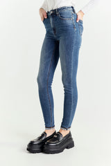Jeans Skinny Blu Vita Alta
