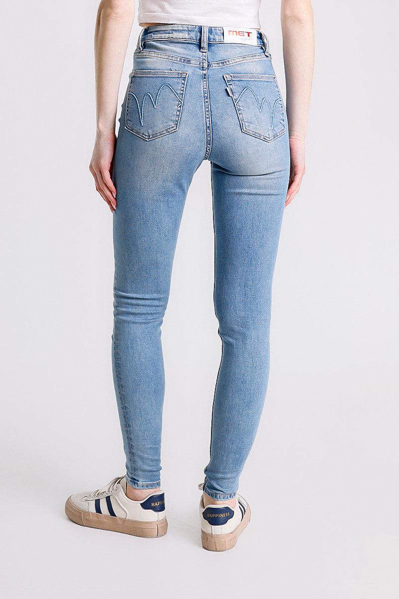 JEANS SKINNY A VITA ALTA