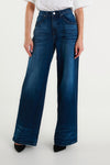 Chloé Dark Blue High-Waisted Wide Leg Jeans