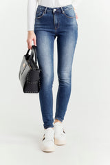 Blue Push-Up Jeans Regular Waist