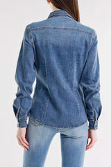 CAMICIA OVER CON STRASS