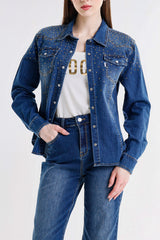 CAMICIA CON STRASS