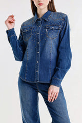 CAMICIA CON STRASS