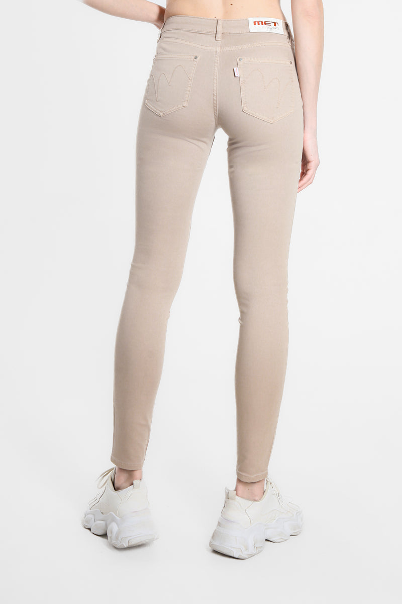 Pantaloni Bull Skinny a Vita Regolare