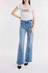 PANTALONE MARIA A ZAMPA CON STRASS
