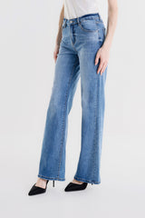 PANTALONE MARIA A ZAMPA DENIM