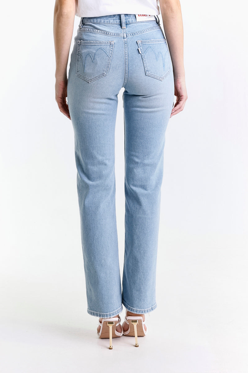 JEANS STRAIGHT LAVAGGIO MEDIO