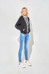 Jeans Skinny Blu a Vita Bassa
