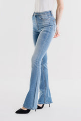 PANTALONE DENIM DRITTO CON STRASS