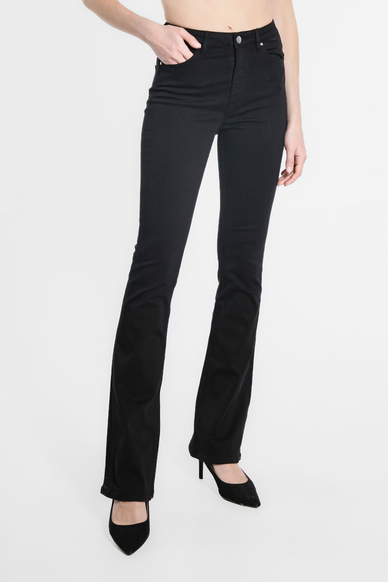 Pantaloni Colorati a Zampa a Vita Alta