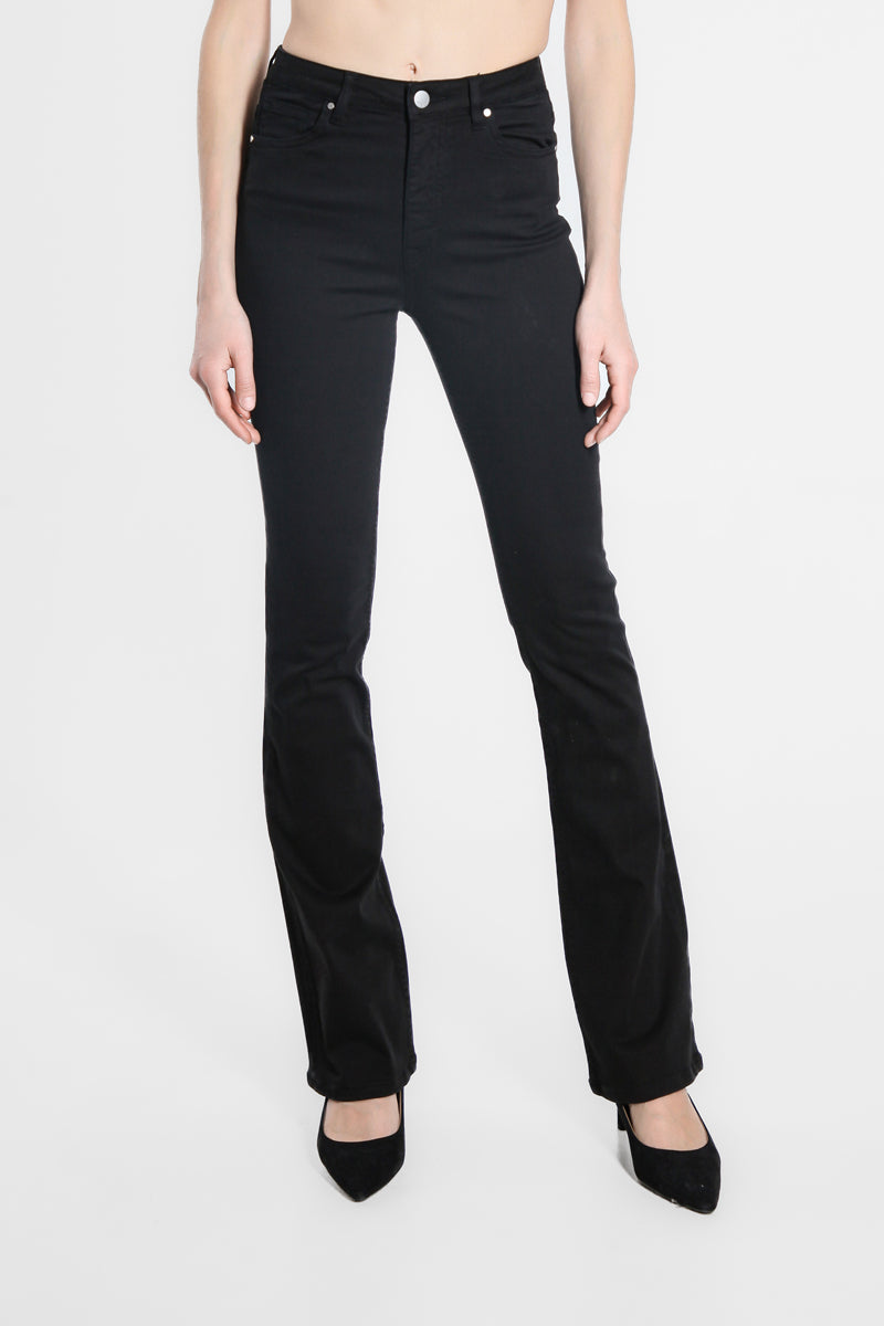 Pantaloni Colorati a Zampa a Vita Alta