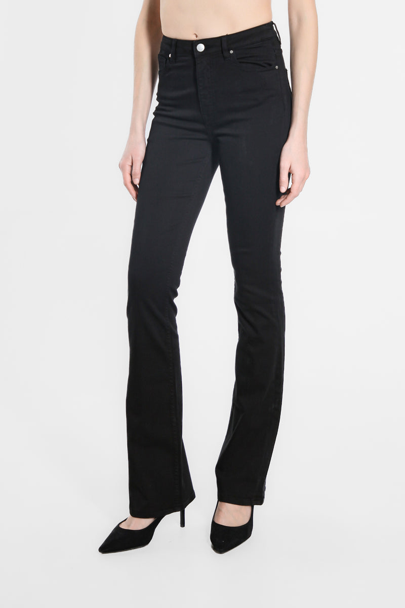 Pantaloni Colorati a Zampa a Vita Alta